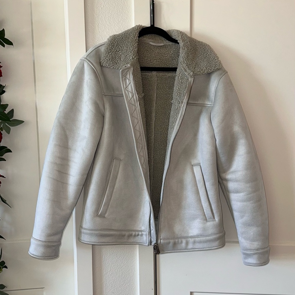 Zara Cream Teddy Jacket